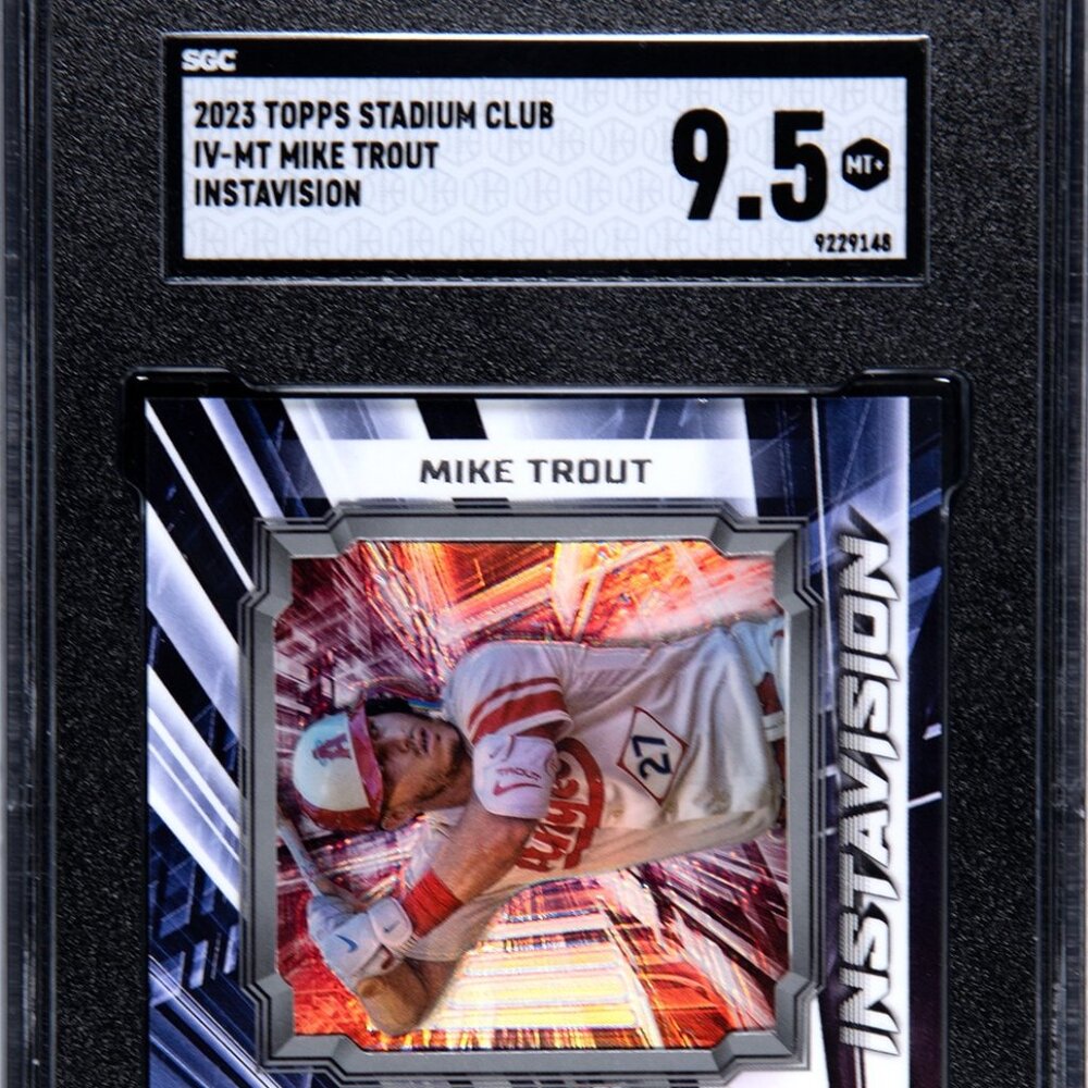 2023 Mike Trout Stadium Club Instavision Case Hit - Graded SGC 9.5